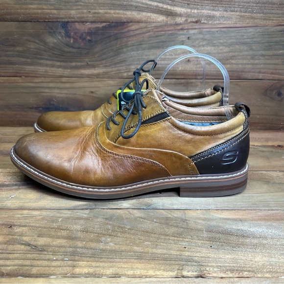 Skechers Other - Skechers New With Tags Bregman Dress Shoe Air-Cooled Memory Foam Brown Men's 10